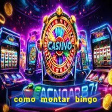 como montar bingo brinquedos toia